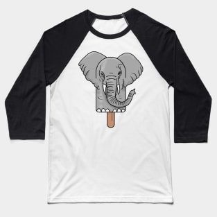 Animal Popsicle Elephant Ice Cream Summer Gift Baseball T-Shirt